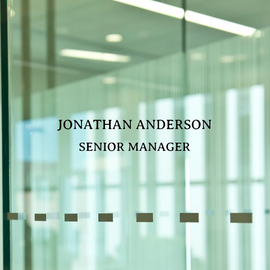 スクラフォーマルーオフィス名プレートドア ウィンドウサイン