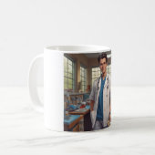 スクラブからサクセスマグカップ – あなたの旅を燃やす コーヒーマグカップ (正面左)