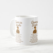 スクラブの恵み コーヒーマグカップ (正面左)