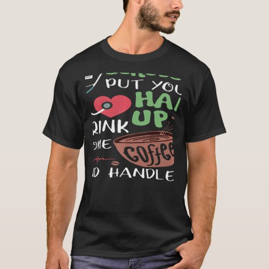 スクラブを着て髪をまとめ飲んで Tシャツ (正面)