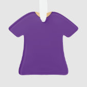 スクラブトップオーナメント – 明るいスキンの装飾付き紫 オーナメント (裏面)