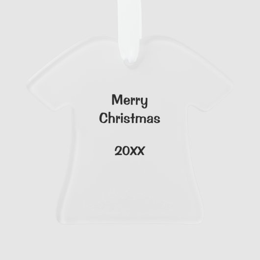 スクラブユニフォームナースホワイトクリスマスキャンディシャツ オーナメント (裏面)