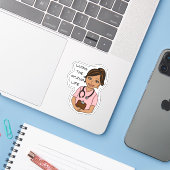スクラブライフを生きる |医療プロフェッショナルユーモア シール (ノートパソコンとiPhone)