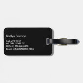 スクラブライフキュート南西タイポグラフィ ラゲッジタグ (裏面横)