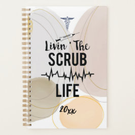 スクラブライフモダン抽象芸術ナースプレゼント プランナー手帳