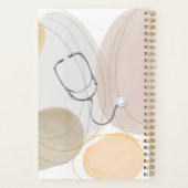 スクラブライフモダン抽象芸術ナースプレゼント プランナー手帳 (裏面)