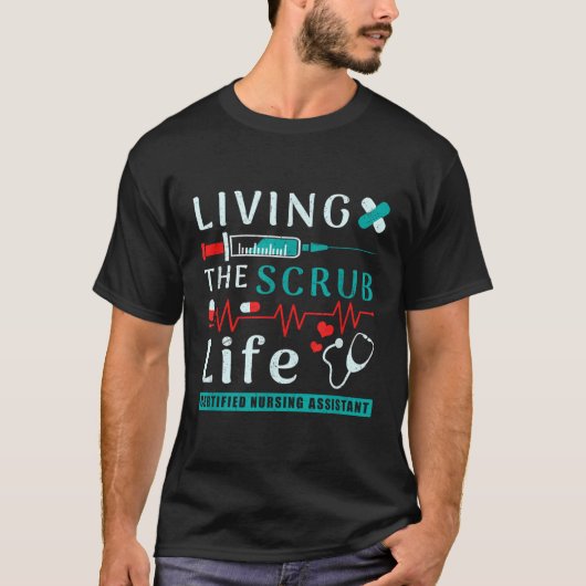 スクラブライフ認定看護助手の生活 Tシャツ (正面)