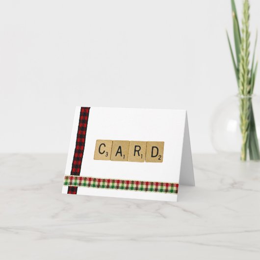 スクラブルのクリスマスカード シーズンカード (正面)