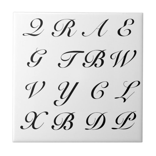 スクラブルの手紙 タイル (正面)