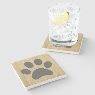 スクラブル・レター「Paw Print」ストーン・コースター ストーンコースター