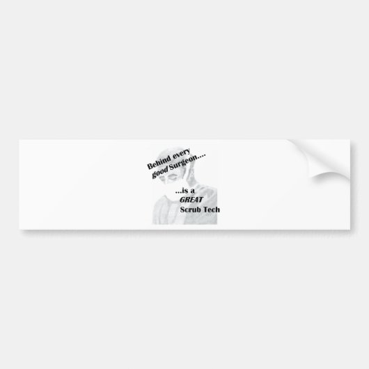 スクラブ技術 バンパーステッカー (正面)