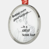 スクラブ技術 メタルオーナメント (左)