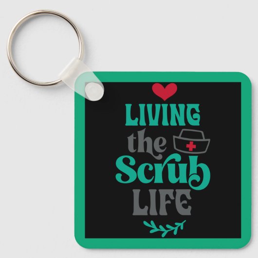 スクラブ生活を送ること キーホルダー (正面)