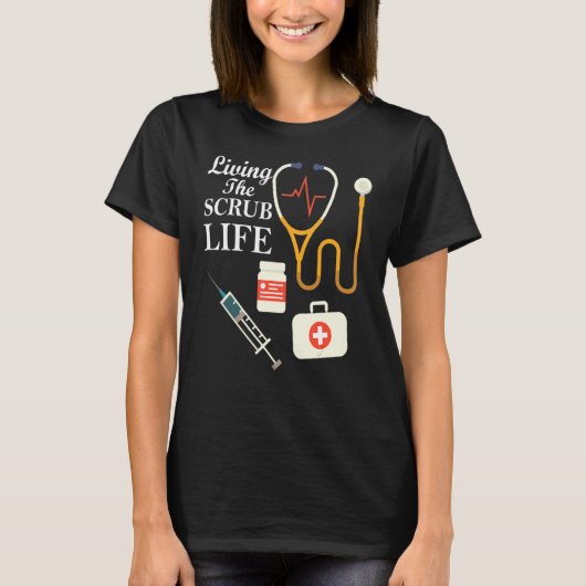 スクラブ生活を送ること Tシャツ (正面)