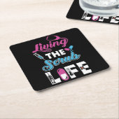 スクラブ生活 – 聴診器の贈り物 スクエアペーパーコースター (アングル)