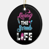 スクラブ生活 – 聴診器の贈り物 セラミックオーナメント (左)