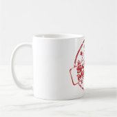 スクラムのマスターのスタンプのマグ コーヒーマグカップ (左)