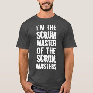 スクラムマスターのスクラムマスター Tシャツ