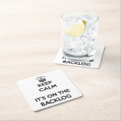 スクラム保マーのマスター落ち着いてバックログ スクエアペーパーコースター (インサイチュ)