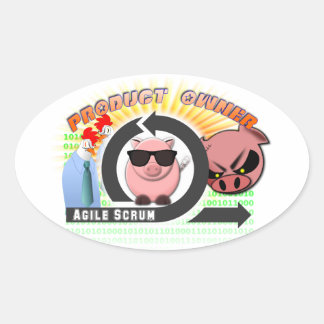 スクラム製品オーナー – Agile 楕円形シール