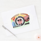 スクラム製品オーナー – Agile 楕円形シール (封筒)