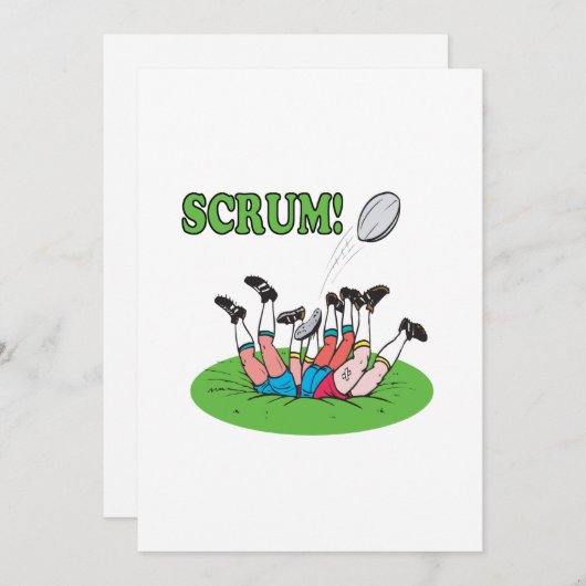 スクラム 招待状 (正面/裏面)