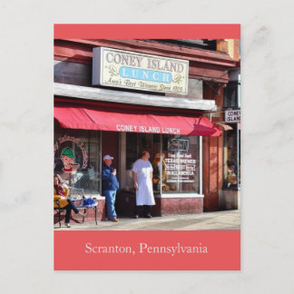 スクラントンペンシルバニアコニーアイランドランチ ポストカード