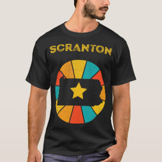 スクラントンペンシルバニアヴィンテージ動揺して土産 Tシャツ