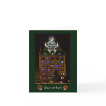 スクラントン ホリデー ライツ エレクトリック シティ 折りたたみ カード