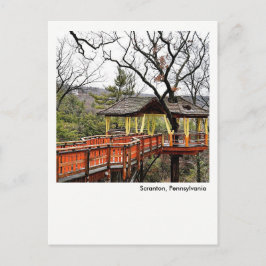スクラントンPAはがき – ネイオーグパークツリーハウス ポストカード