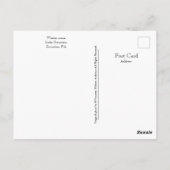 スクラントンPAレイクスクラントンポストカードウィンターシーン ポストカード (裏面)