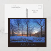 スクラントンPAレイクスクラントンポストカードウィンターライト ポストカード (正面/裏面)