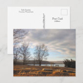 スクラントンPAレイクスクラントンポストカードウォーミングライト ポストカード (正面/裏面)