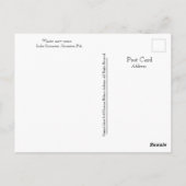 スクラントンPAレイクスクラントンポストカード – ウィンターブルース ポストカード (裏面)