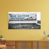 スクラントンPENNSYLVANIAブルーランタンレストラン キャンバスプリント (インサイチュ (リビング))