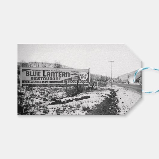 スクラントンPENNSYLVANIAブルーランタンレストラン ギフトタグ (正面(横))
