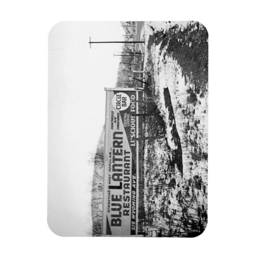 スクラントンPENNSYLVANIAブルーランタンレストラン マグネット (縦)