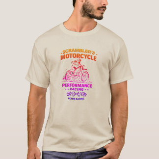 スクランブラーズ モーターサイクル パフォーマンス カラフル Tシャツ