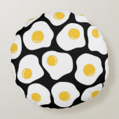 スクランブルエッグ：予測できなヴィンテージ。 ラウンドクッション (裏面)