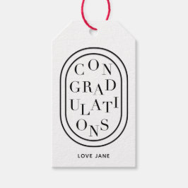 スクランブルパーソナライズされた「おめでとう」ギフトラベル ギフトタグ