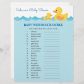 スクランブルラガモ赤ちゃんシャワーゲーム (正面/裏面)