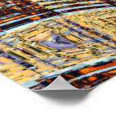 スクランブル – デジタル抽象芸術表現主義 ポスター (角)