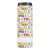 スクリおもしろいールバス移動新学期名パターン タンブラー (裏面)