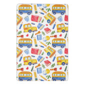 スクリおもしろいールバス移動新学期名パターン ミニクリップボード (裏面)