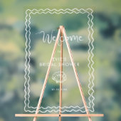 スクリお洒落グル手描きシェルウェルカム アクリルサイン (ニュートラル)