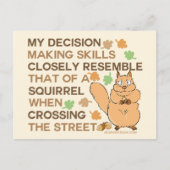 スクリのユーモアを交えたスキルを身につける決断 ポストカード (正面)