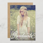 スクリはっきりしたプト2| 2014卒業パーティ招待状 招待状 (正面/裏面)