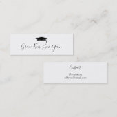 スクリよくはしゃぐプトの卒業表示名刺 コーリングカード (正面/裏面)