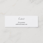 スクリよくはしゃぐプトの卒業表示名刺 コーリングカード (裏面)