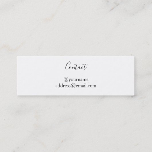 スクリよくはしゃぐプトの卒業表示名刺 コーリングカード (裏面)